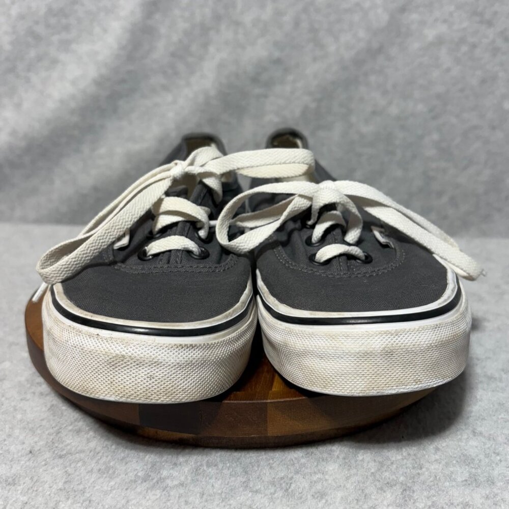 Vans Off The Wall Gray Canvas Lace-Up Sneakers Size 5 Mens Or 6.5 Womens - Picture 4 of 11